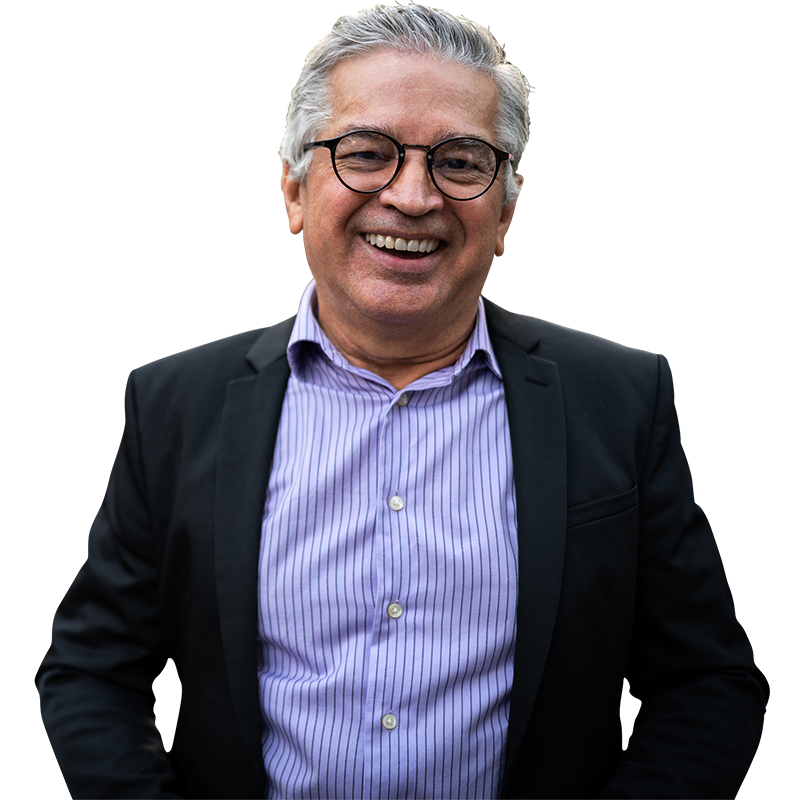 man smiling at camera