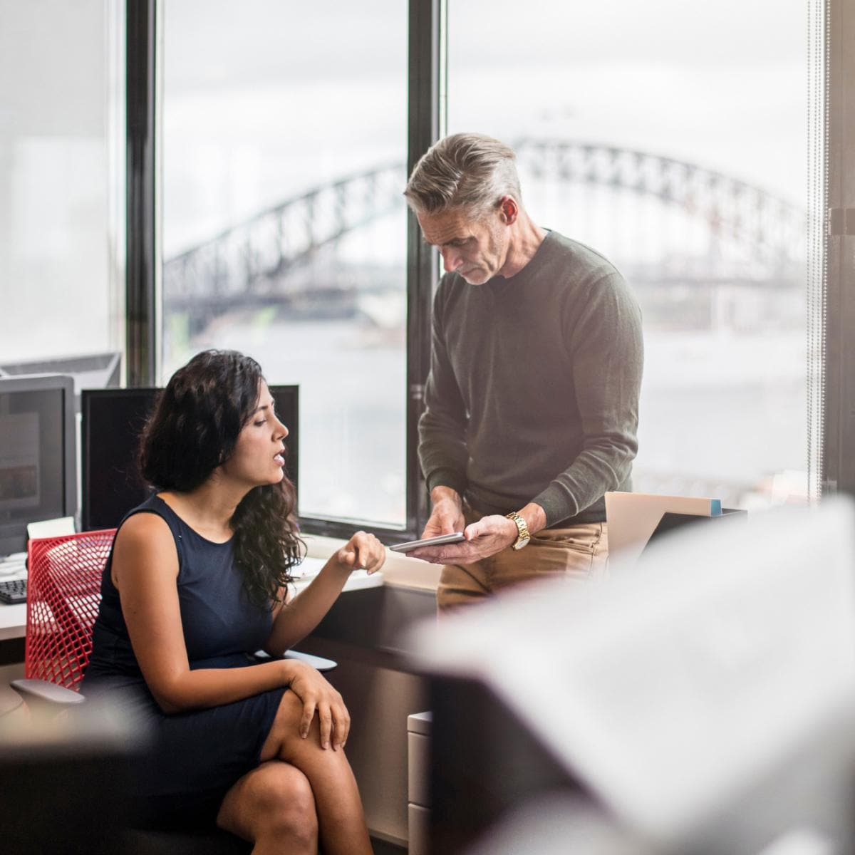 people working together in an office