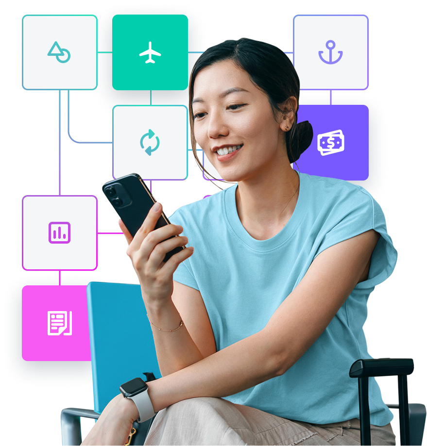 customer using mobile