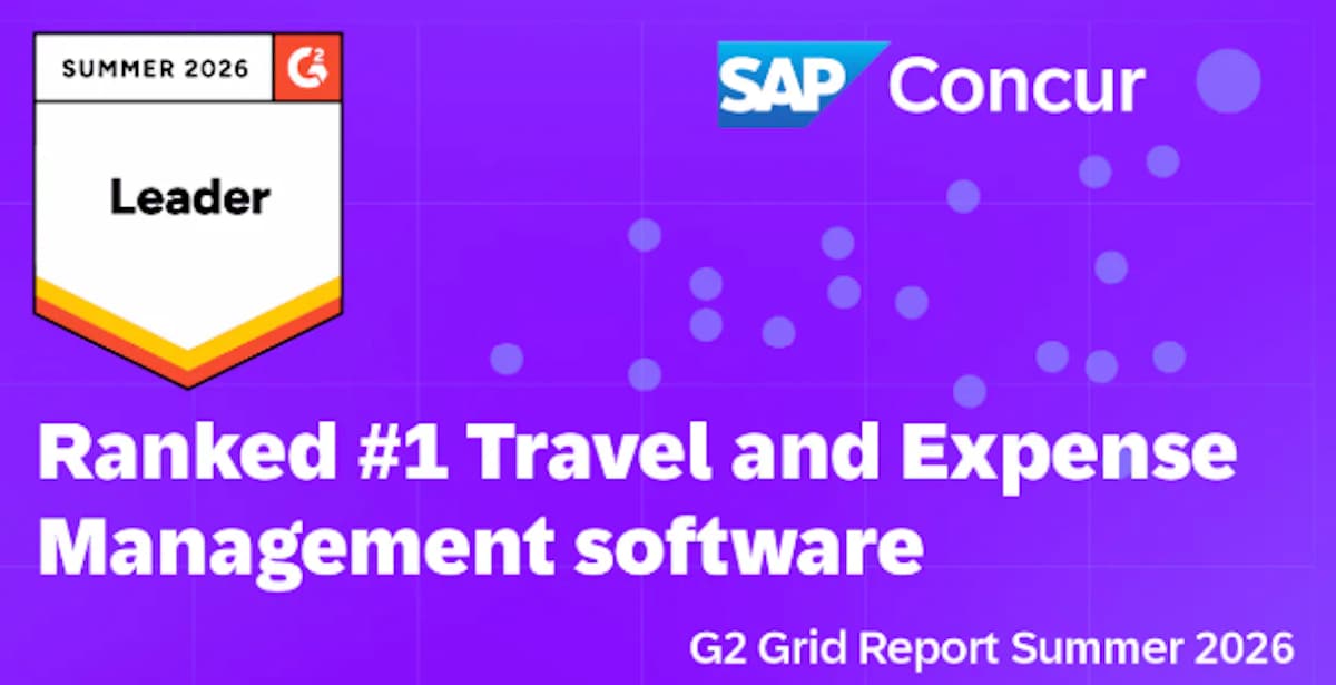 G2 Grid Report: Concur ranked leader Travel and Expense Management software