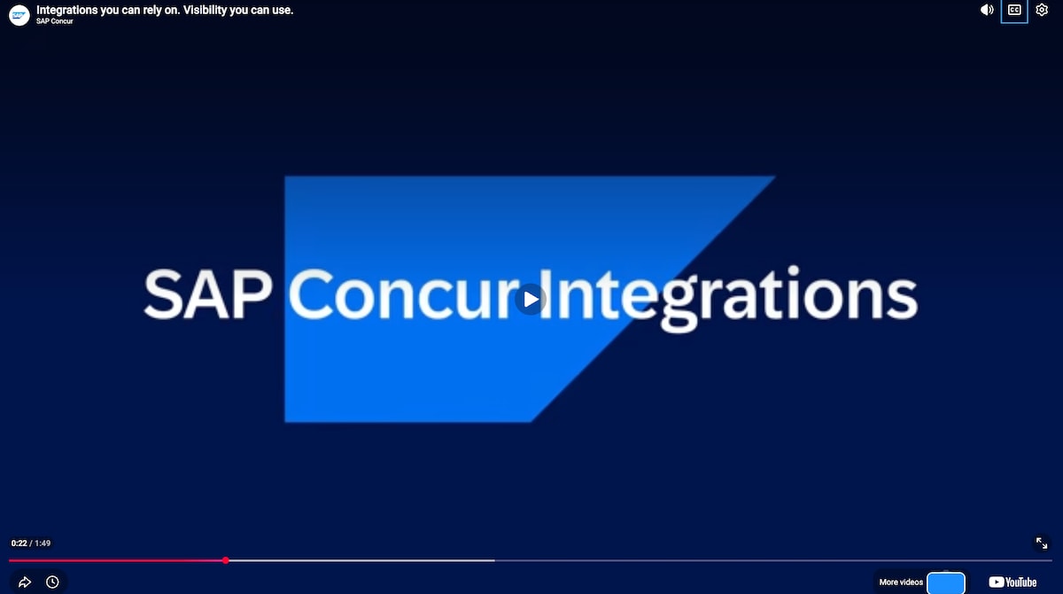 SAP Concur integrations