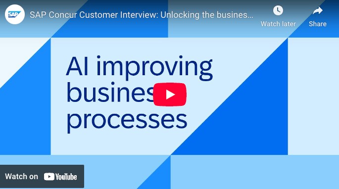 <span>SAP Concur Customer Interview: Unlocking the business value of AI</span>
