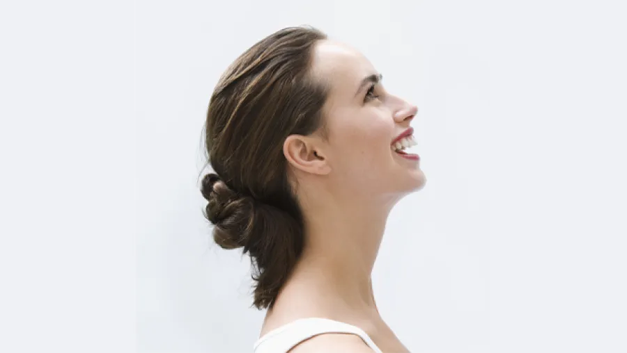Woman smiling