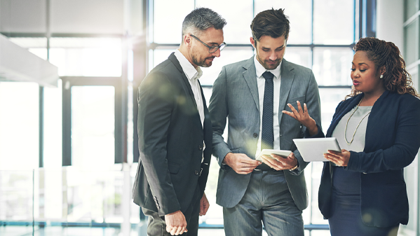 people working in office