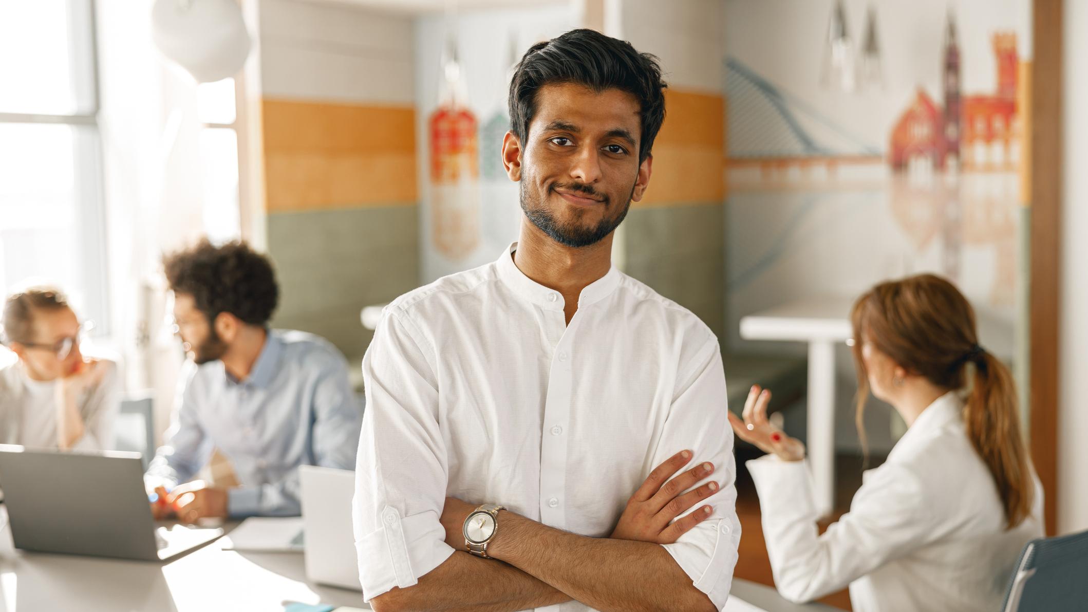 man with arms crossed