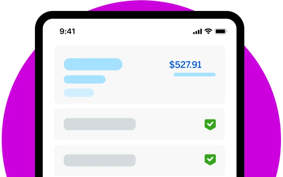 screenshot of app