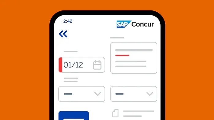 concur travel screenshot on iphone