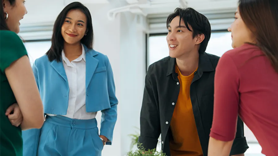 young finance professionals in office