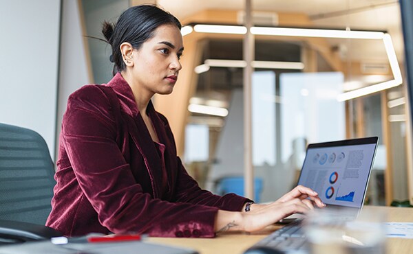 professional using AI