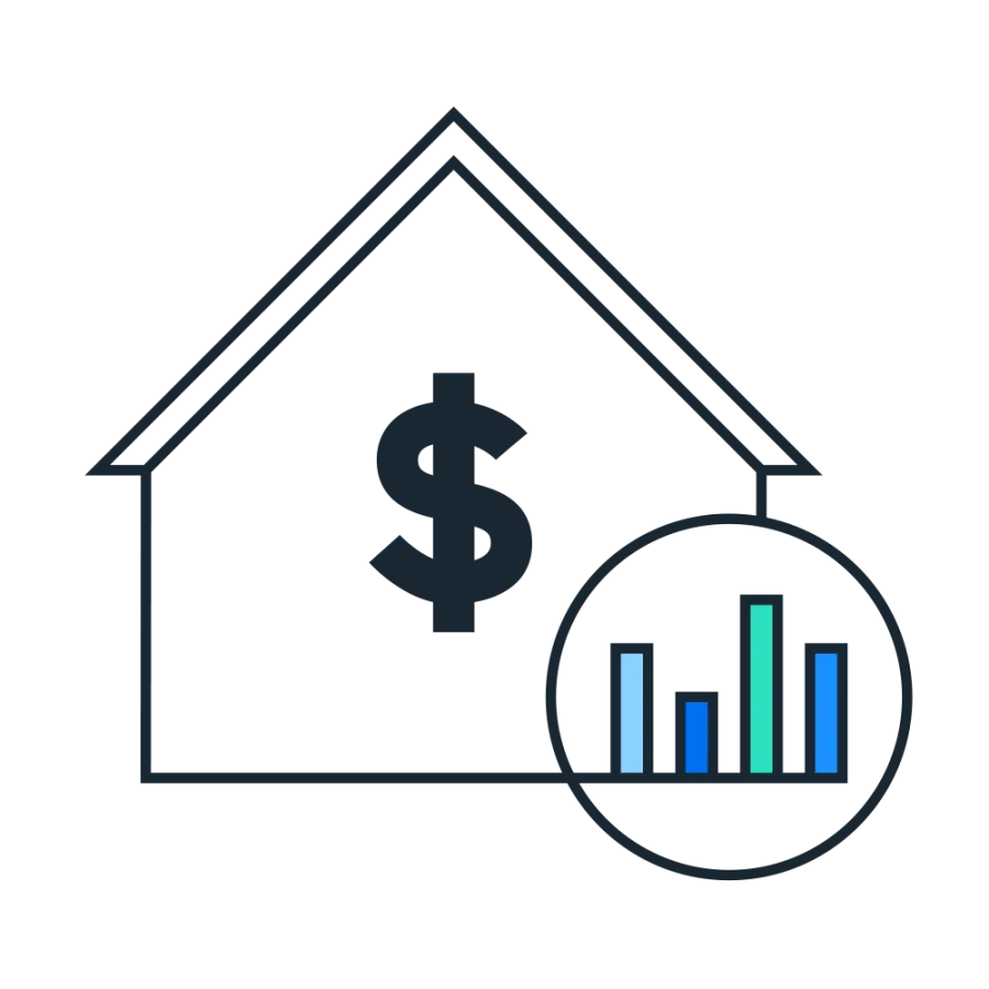 graphic of money and graph