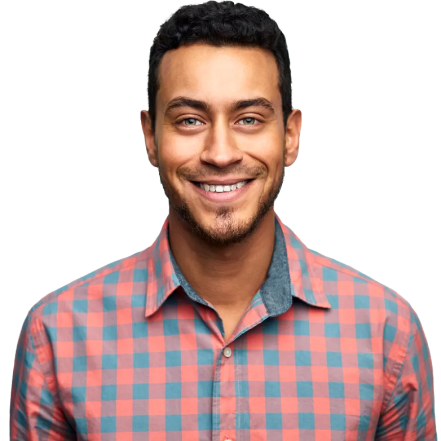 man smiling