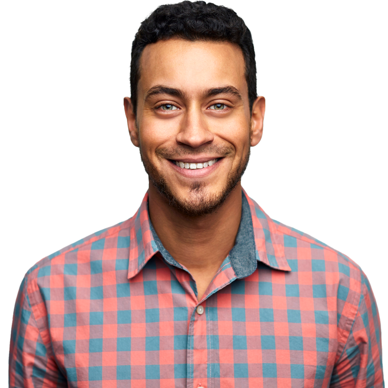 man smiling