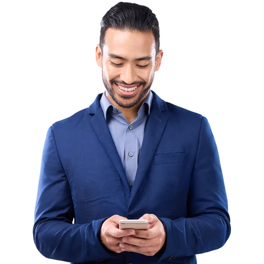 Man smiling