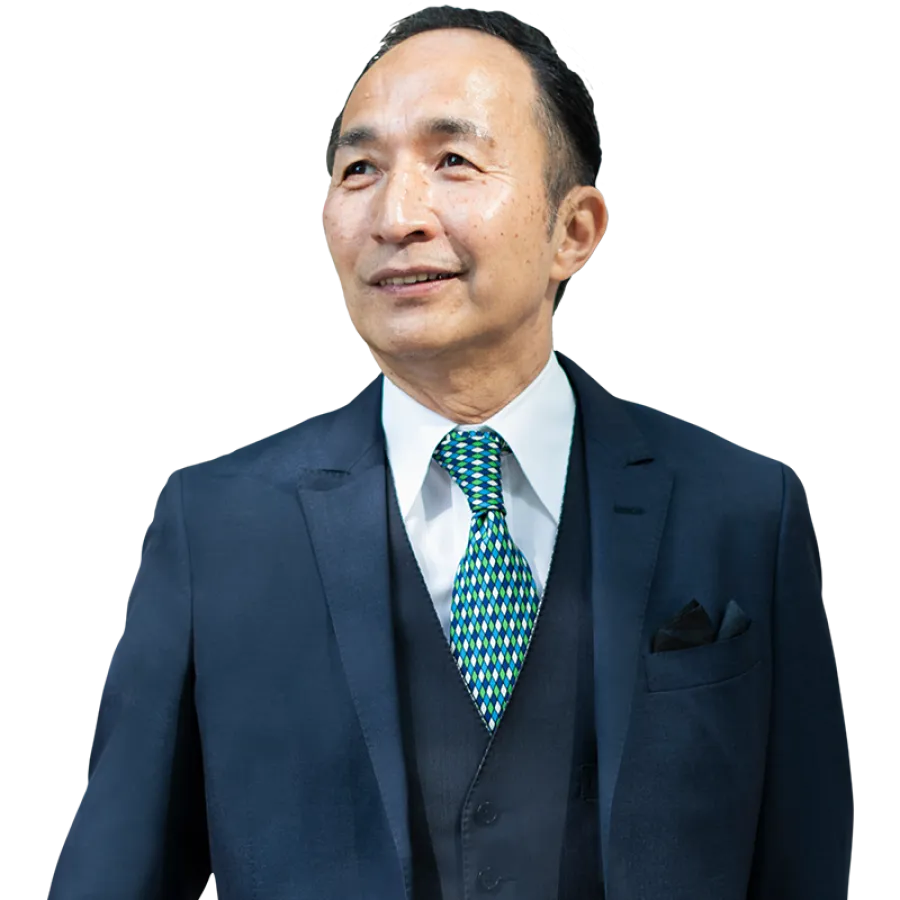 man smiling at camera