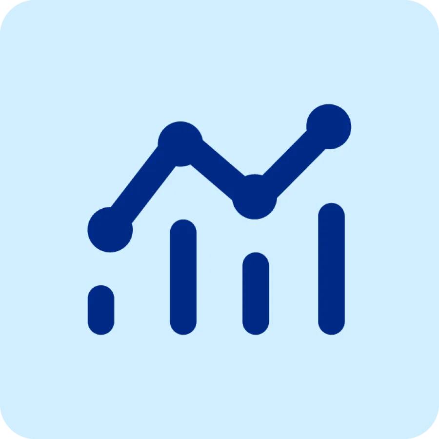 graphic of chart going up