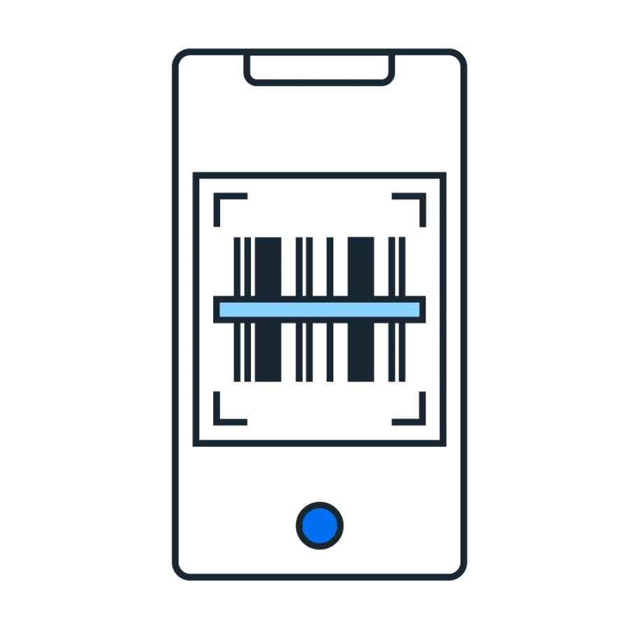 graphic of phone with receipt