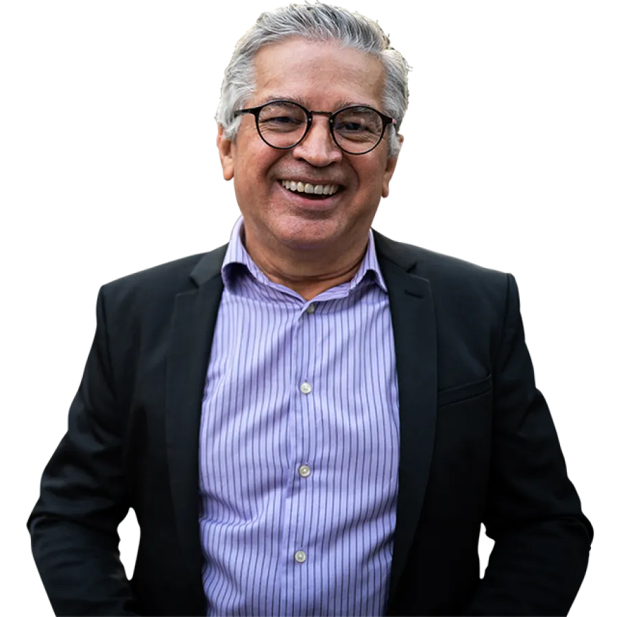 man smiling at camera