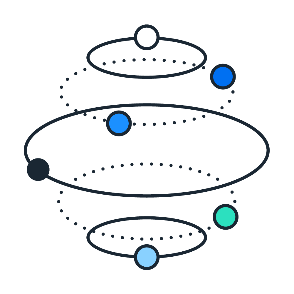 graphic of connected circles