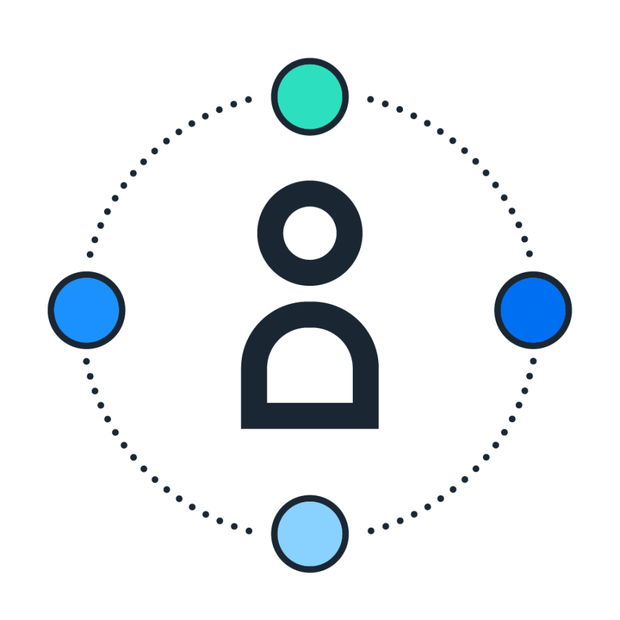 person with connectors