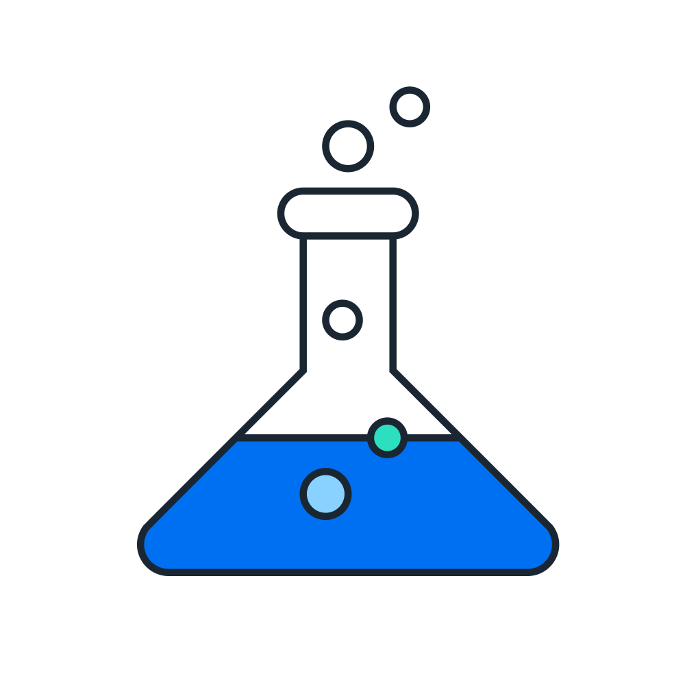graphic of science beaker