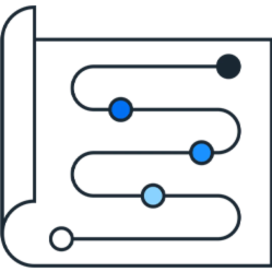 Map path pictogram