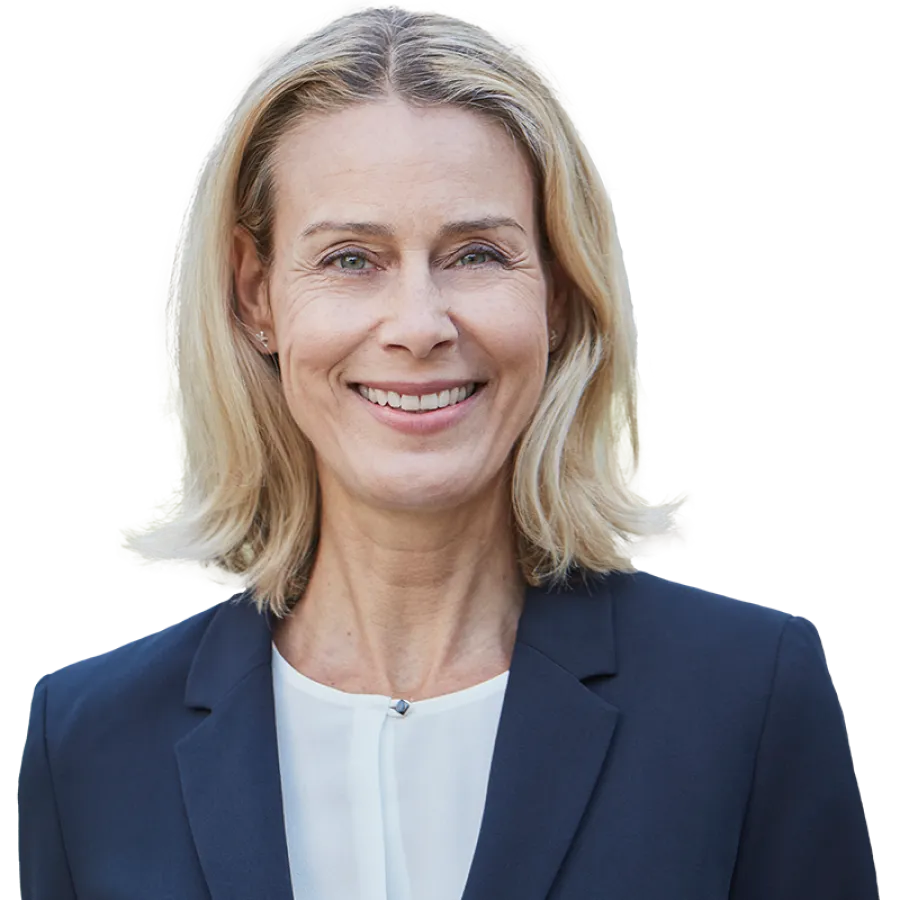woman smiling