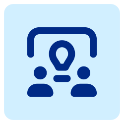 people with an idea lightbulb