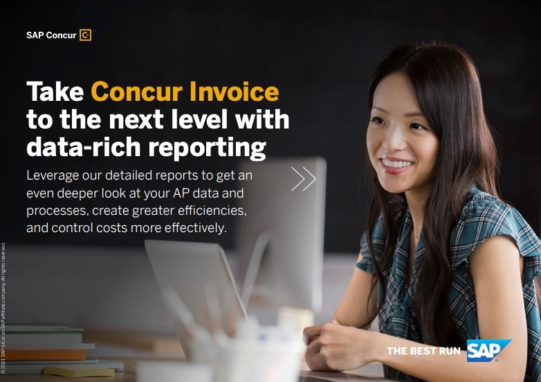 concur invoice with data rich reporting
