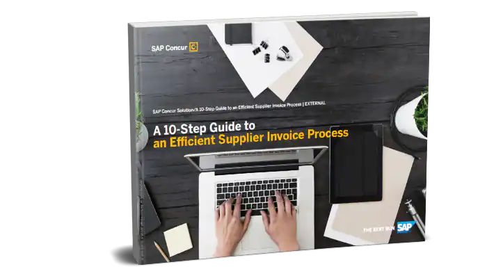 book cover of 10 step guide to an efficient supplier invoice process